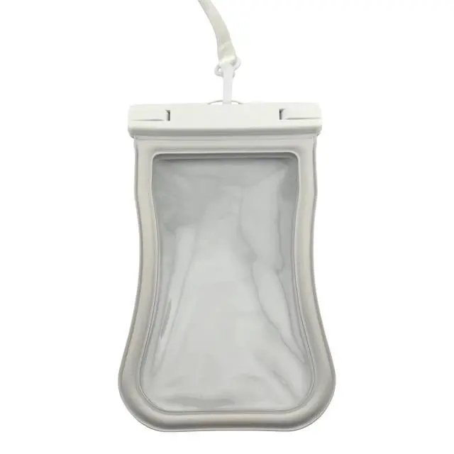 Alt view image 6 of 7 - Waterproof Phone Pouch with Lanyard - Floating Dry Bag Case for iPhone 17 Pro Max, 16 and Samsung, Universal Touchscreen Water Proof Cell Phone Holder for Beach, Pool and Kayaking, White