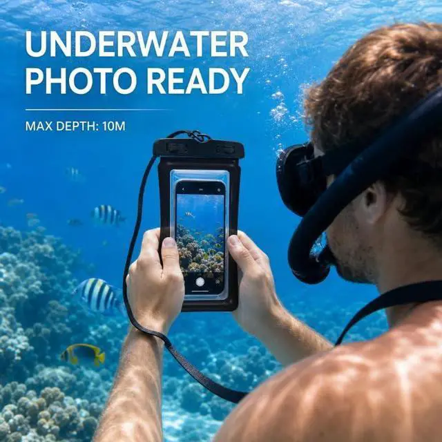 Alt view image 4 of 7 - HZCZWLQ Waterproof Phone Pouch 10094 Clear (10094-11)