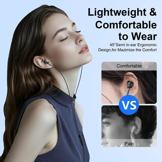 Alt view image 2 of 7 - Wired Earbuds Headphones Earphones for Samsung A15 A14 A13 A25 A23 S10 S9 S8 iPhone 6 5, Wired Earbuds with Microphone 3.5mm AUX Jack Gaming Ear Buds for iPad Laptop Computer Android School Switch MP3