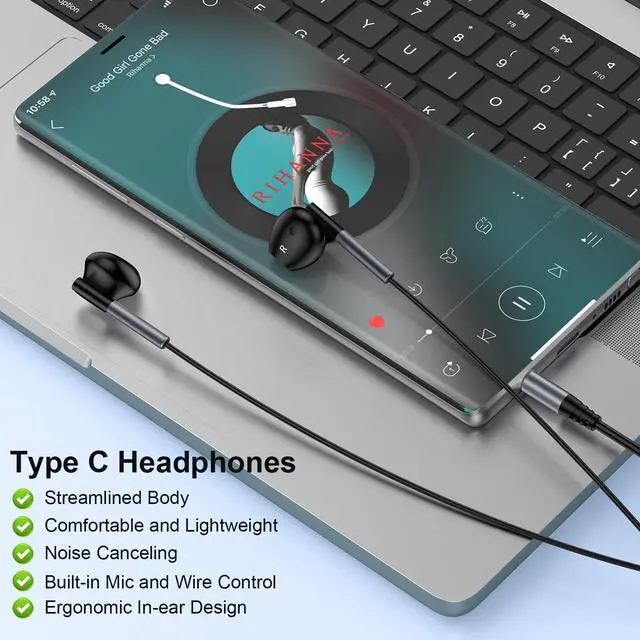 Alt view image 5 of 7 - Wired Earbuds Headphones Earphones for Samsung A15 A14 A13 A25 A23 S10 S9 S8 iPhone 6 5, Wired Earbuds with Microphone 3.5mm AUX Jack Gaming Ear Buds for iPad Laptop Computer Android School Switch MP3