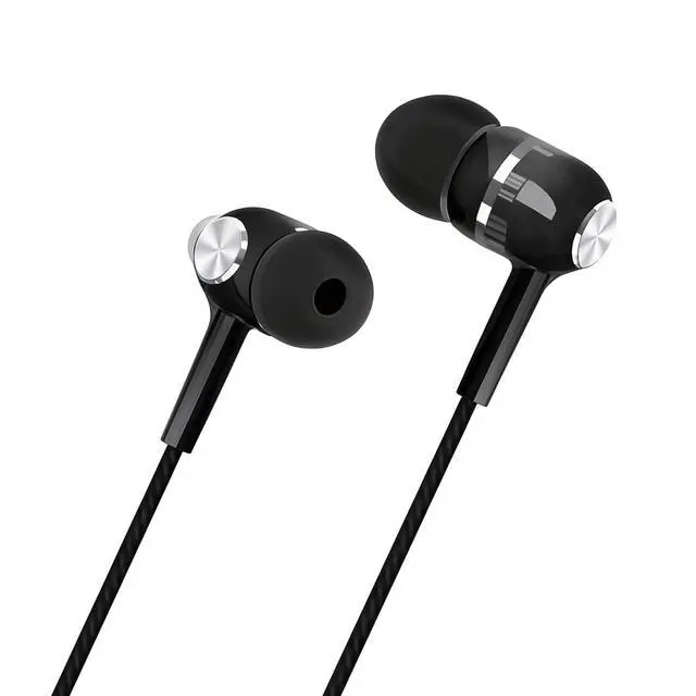 Alt view image 3 of 7 - Wired Sport Earphone Bass Earbuds with Microphone for Mobile Phone and PC 3.5mm 1 Pair (Black)