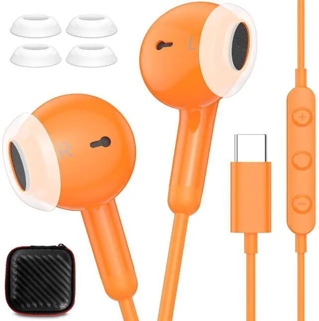 Main image of USB C Headphone in-Ear Noise Isolation Wired Earbuds for iPhone 17 Pro Max