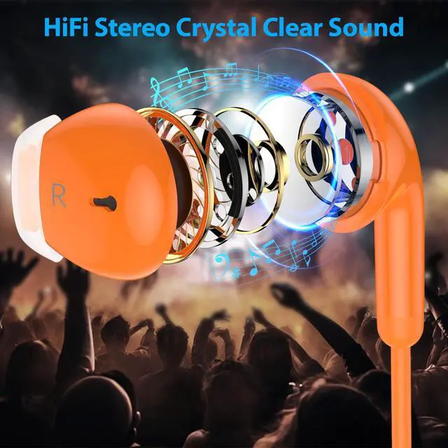 Alt view image 3 of 7 - USB C Headphone in-Ear Noise Isolation Wired Earbuds for iPhone 17 Pro Max