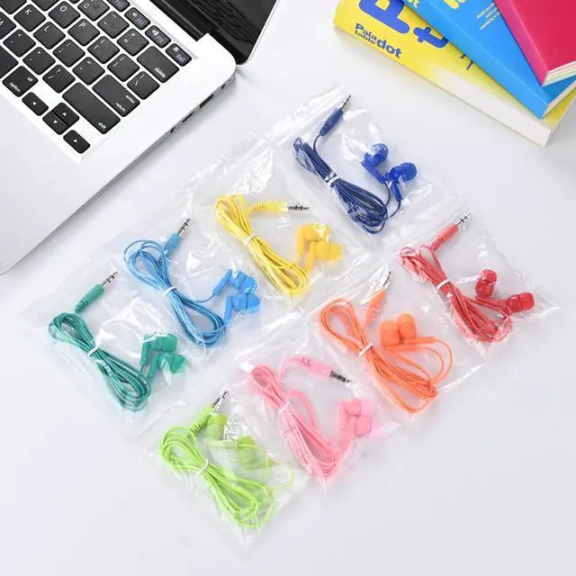 Alt view image 7 of 7 - Gaosen 10 Pack Bulk Kids Earbuds for School Classroom Children, Wired in-Ear Headphones 3.5mm Affordable Earphones for Student Boys Girls Toddler Teen and Adult (Mixed Colors)