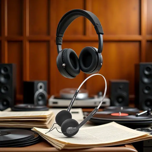 Alt view image 7 of 7 - Cauaoa Black Retro Over-Ear Earphones, Mini Stereo Lightweight Headphones with Cord, 80s 90s Vintage Headset Wired, Hi-Fi Stereo Earphone for Most Mobile Phones Playback Pevices Headphones