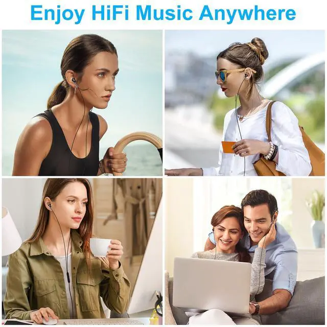 Alt view image 6 of 7 - for Samsung Wired Earbuds USB C for Galaxy S26/A36 5G/A17/A56/A26/A16 5G/S25 FE Ultra/S24/S23/S22,Z Flip 7/Fold 7,Type C Wired Headphones with Microphone Earphones for iPhone 17 16,Pixel 10,One Plus