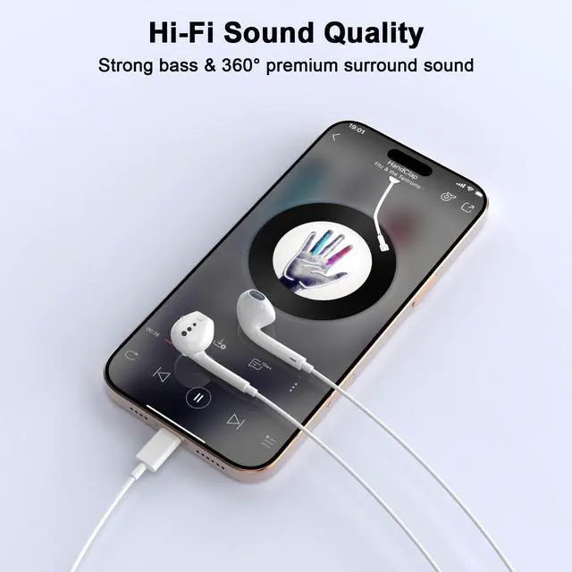 Alt view image 7 of 7 - USB C Headphones for iPhone 16 15,2 Pack Type C Earbuds Wired Earbuds with Microphone & Remote Control Noise Cancelling Earphones Compatible with iPhone 15/16 Pro Max, iPad Pro,S24 S23 Most USB C Jack
