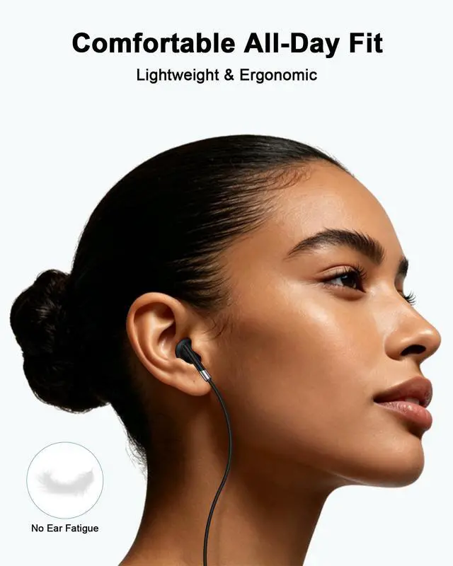 Alt view image 5 of 7 - Wired Earbuds Headphones 3.5mm AUX Plug Cord, Apple Airpods Gaming Earbuds