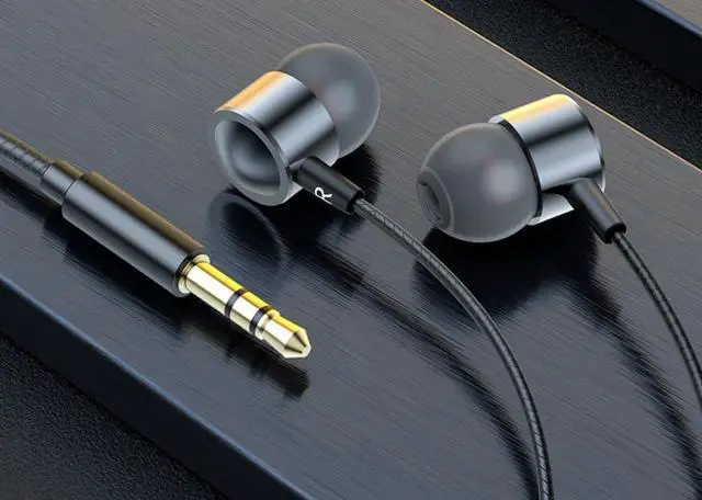 Alt view image 2 of 4 - Accessonico Long Wired Headphones Earbuds Cord Earphones for TV PC (10FT 3Meter) Extra Cable in-Ear for 3.5mm Audio Stereo Headset Noise Cancelling Plug in Jack Ear Buds - Black