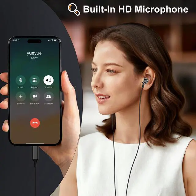 Alt view image 3 of 7 - Pixel Earbuds,USB C Wired Ear Buds for Google Pixel 10a,10,10 Pro,10Pro XL,10Pro Fold,9a 9Pro XL Fold,8a,8Pro,7a,7Pro,6a,6Pro,5a,5,4a,4XL,3a,3 2XL,Type C Wired Headphones in Ear Microphone Earphones