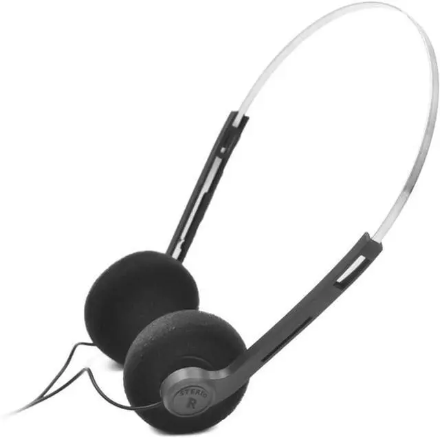 Main image of Tnyvm Black Retro Headphones Wired, Black Retro Over-Ear Earphones, Mini Stereo Lightweight Headphones with Cord, 80s 90s Vintage Headset Wired, Headphone for Most Mobile Phones Playback