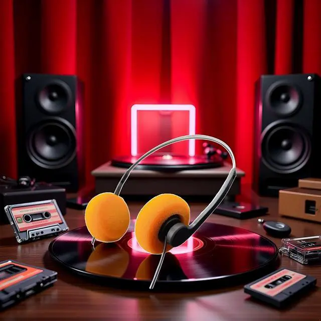 Alt view image 4 of 7 - BWESOO Retro Over-Ear Earphones,Mini Stereo Lightweight Headphones with Cord, Vintage Headset Wired, Hi-Fi Stereo Earphone,for Most Mobile Phones Playback Pevices Headphones (Orange)