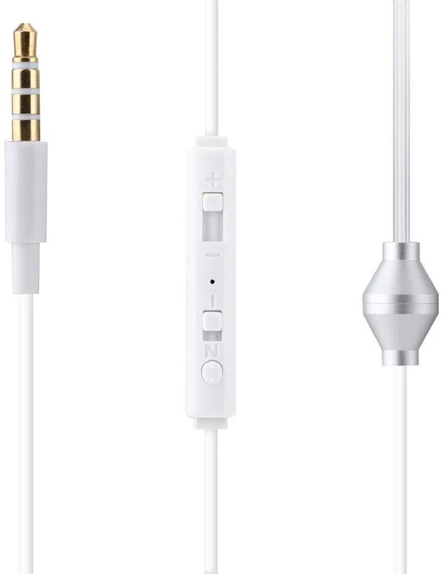 Alt view image 3 of 7 - Yoidesu Universal 3.5mm Jack Acoustic Hollow Air Tube Earbuds Headphones with Microphone,Anti-Radiation in-Ear Single Earbud,Wired Cell Phone Earpiece (White)