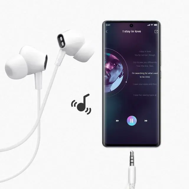 Alt view image 3 of 7 - Aylaa Wired Earbuds Headphones for School with Microphone Noise Isolating Stereo Bass in-Ear Earphones for Smartphones, Tablets, Schools, Ipads, Multiuse - 3.5mm Plug in Audio Jack - White
