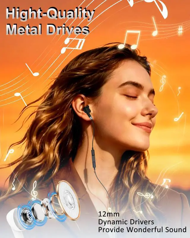 Alt view image 5 of 7 - Moto G Stylus Wired Earbuds 3.5mm Jack, In-Ear Headphones with Microphone | for Moto G Pure Power G57 G67 G15 G05 G100 G54, Aux Corded Ear Pods Buds Compatible with Samsung Galaxy S10 S9 iPhone 6s SE