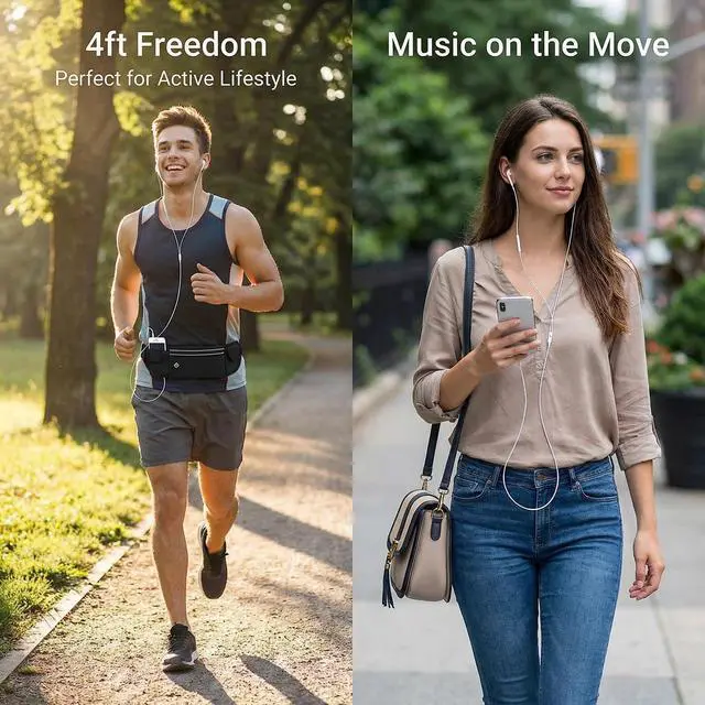 Alt view image 4 of 7 - SUPVOL 2 Pack Wired Earbuds for iPhone, Lightning Headphones w/Mic Volume