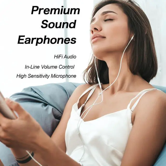 Alt view image 5 of 7 - kelongn USB C Headphones Wired for iPhone 17 16 15 Pixel Galaxy
