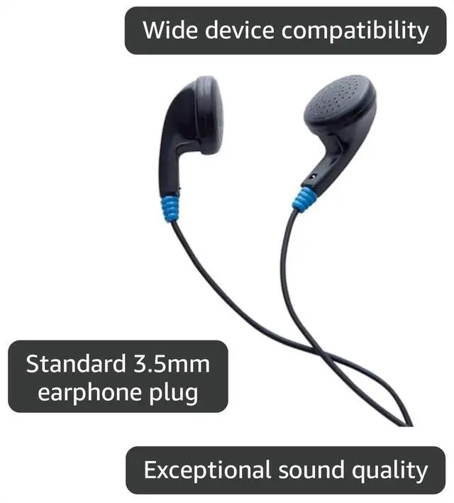 Alt view image 3 of 6 - Verbatim Stereo Earphones - 3.5mm - No Microphone, Black (99711)