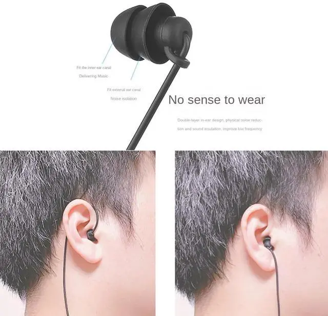 Alt view image 6 of 7 - Kqcibz 3.5mm Spring Earphones Single Side Headphones Earbuds Wired Headset for Mobile Phone MP3 Computer, Black, 500347521