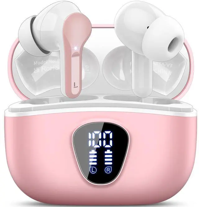Main image of Wireless Earbuds, Bluetooth 5.4 Headphones HiFi Stereo, Bluetooth Earbuds