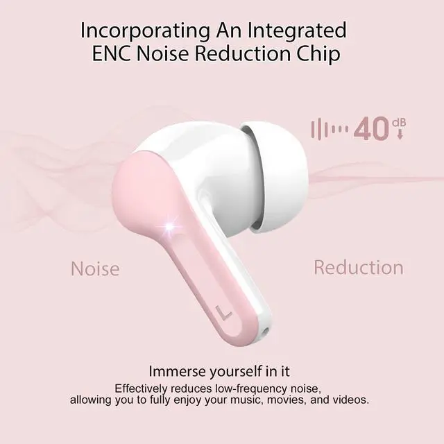 Alt view image 3 of 7 - Wireless Earbuds, Bluetooth 5.4 Headphones HiFi Stereo, Bluetooth Earbuds