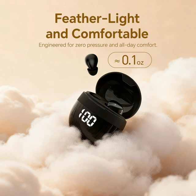 Alt view image 4 of 7 - Ear Buds Invisible Small Mini Sleep Earbuds Headphones Wireless Bluetooth Comfortable Tiny Sleeping Smallest Low Profile Micro Discreet Hidden Kids Earbuds Ear Buds for Small Ear Canals Work
