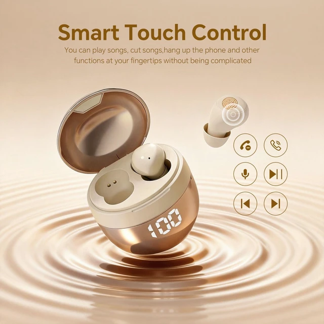 Alt view image 5 of 7 - Ear Buds Invisible Small Mini Sleep Earbuds Headphones Wireless Bluetooth Comfortable Tiny Sleeping Smallest Low Profile Micro Discreet Hidden Kids Earbuds Ear Buds for Small Ear Canals Work