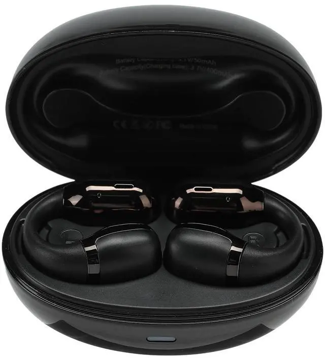Main image of Open Ear Clip-On Earbuds, Bluetooth 5.4 Wireless Headphones IP65 Waterproof Lightweight 16H Playtime Touch Control Earphones Comfort Design for Small Ears&Glasses