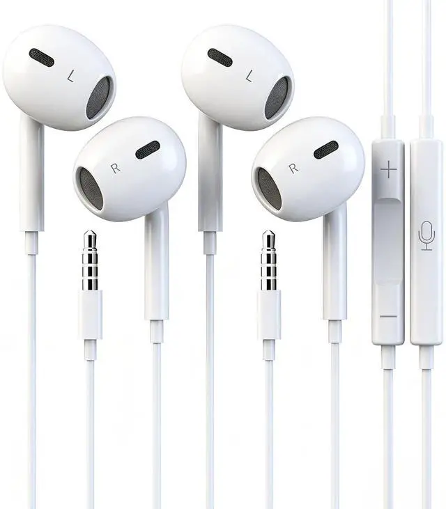 Main image of Zetuti 2 Packs Wired iPhone Headphones Earbuds with mic & Remote