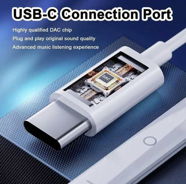Alt view image 2 of 7 - 2 Packs USB C Headphones for iPhone 17/16/15 Pro Max Plus Type C Earphones with Microphone & Remote Noise Cancelling Earbuds for iPhone 17/16/15 Pro, iPad, Galaxy S23/S22/S21/S20/Ultra Note 10/20