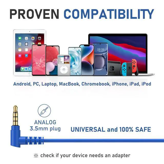Alt view image 5 of 7 - LUDOS FEROX Wired Earbuds in-Ear Headphones, 5 Year Warranty, Earphones with Microphone, Noise Isolation Corded for 3.5mm Jack Ear Buds for iPhone, Samsung, Laptop, Kids, School Students - Blue