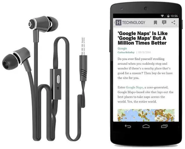 Alt view image 3 of 7 - Earbuds for Kindle Fire, Earphone for Fire HD 8 HD 10,for Xperia XZ Premium
