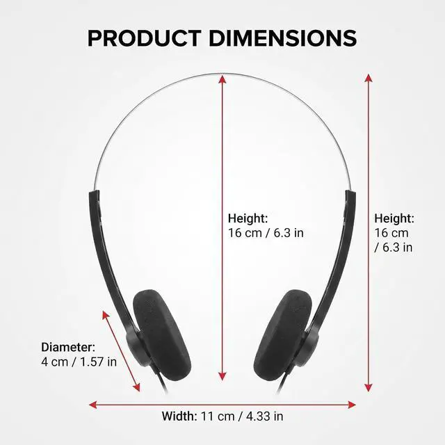 Alt view image 2 of 7 - Tnyvm Black Retro Headphones Wired, Black Retro Over-Ear Earphones, Mini Stereo Lightweight Headphones with Cord, 80s 90s Vintage Headset Wired, Headphone for Most Mobile Phones Playback