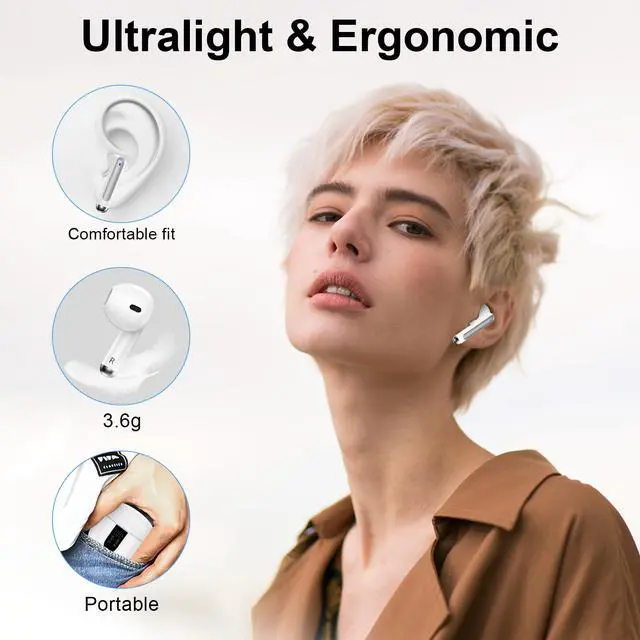 Alt view image 7 of 7 - Wireless Headphone,Bluetooth 5.3 Earbuds for Samsung Galaxy A17 A16 A15 A56