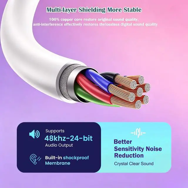 Alt view image 5 of 7 - 1Pack Earbuds for iPhone Headphones Lighning Plug Wired Earphones in-Ear
