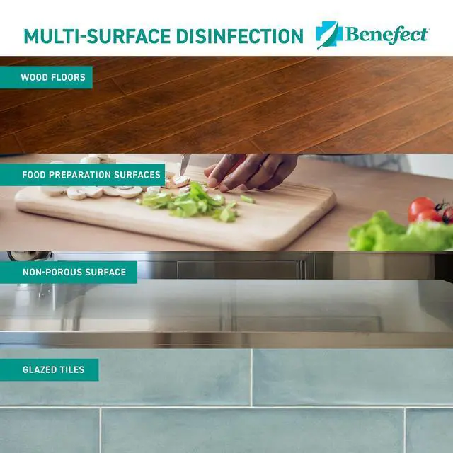 Alt view image 6 of 7 - Benefect Botanical Decon 30 Disinfectant Cleaner, 4 oz. Spray Bottle, Light Lemon & Thyme Scent, Hospital Grade Disinfectant, Kills Over 99.99% of Germs, Safe for Food-Contact Surfaces