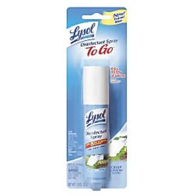 Alt view image 2 of 3 - Lysol Disinfectant Spray To Go, Crisp Linen, 1 Ounce