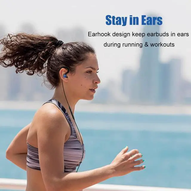 Alt view image 3 of 7 - Wired Stereo-to-Mono Single Earbud with Mic and Control, Right Ear Only