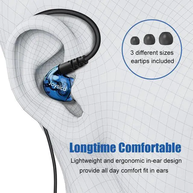 Alt view image 4 of 7 - Wired Stereo-to-Mono Single Earbud with Mic and Control, Right Ear Only