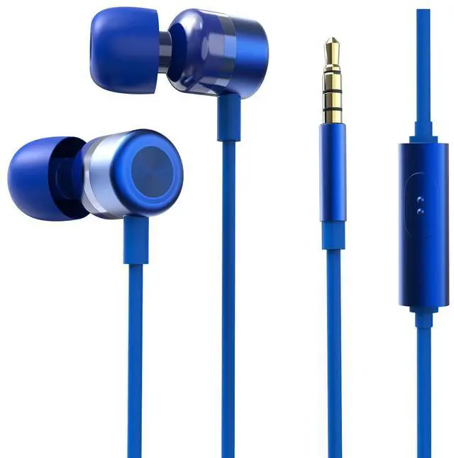 Main image of MORMOQUE EP-06 Wired Earbuds in-Ear Earphones,Build-in Microphone Noise Isolating Headphones,3.5mm Jack 4.9ft Long Cord Ear Buds,HD Bass Audio,with 6 Ear Tips,for Smartphones/Laptop/Computer Etc-Blue