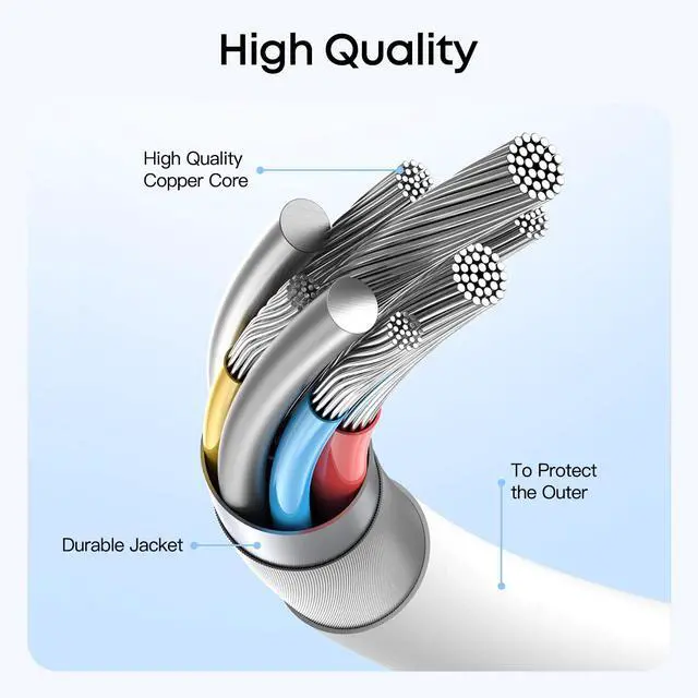 Alt view image 2 of 6 - 2026 Upgraded Wireless Charging USB-C 3.3FT Cable for Apple Watch Charger