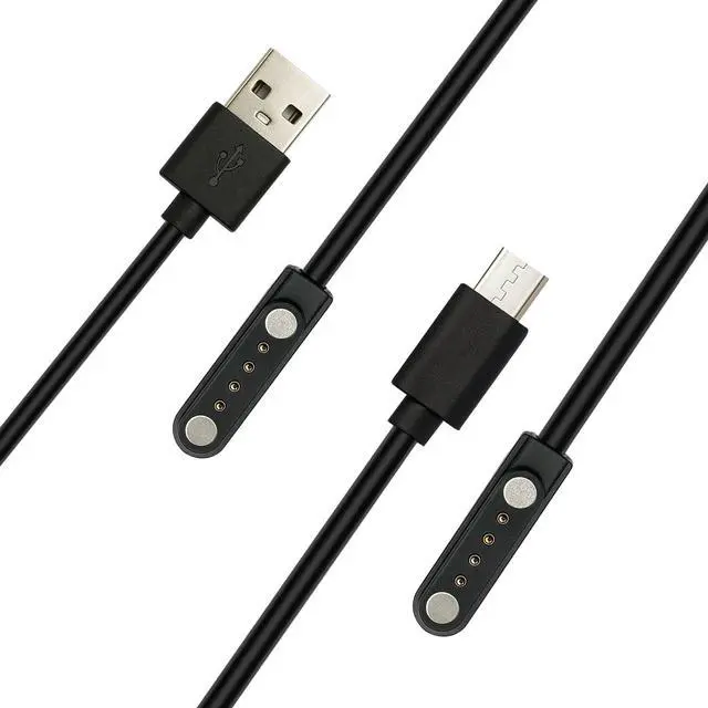 Main image of 2 Pack Magnetic Charger Cables fits for PLAUD Note AI Voice Recorder,3.61 FT USB and Type-c AI Smart Recorder Charging Cable Cord Replacement,Accessories.