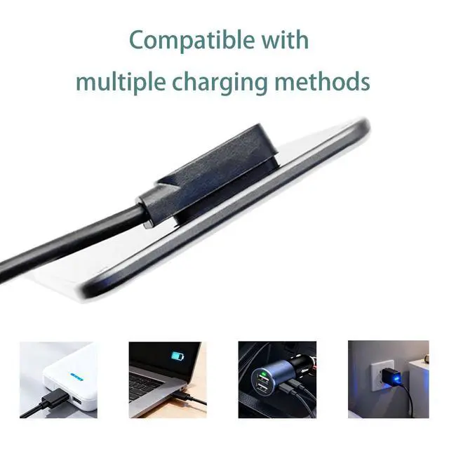 Alt view image 5 of 7 - 2 Pack Magnetic Charger Cables fits for PLAUD Note AI Voice Recorder,3.61 FT USB and Type-c AI Smart Recorder Charging Cable Cord Replacement,Accessories.