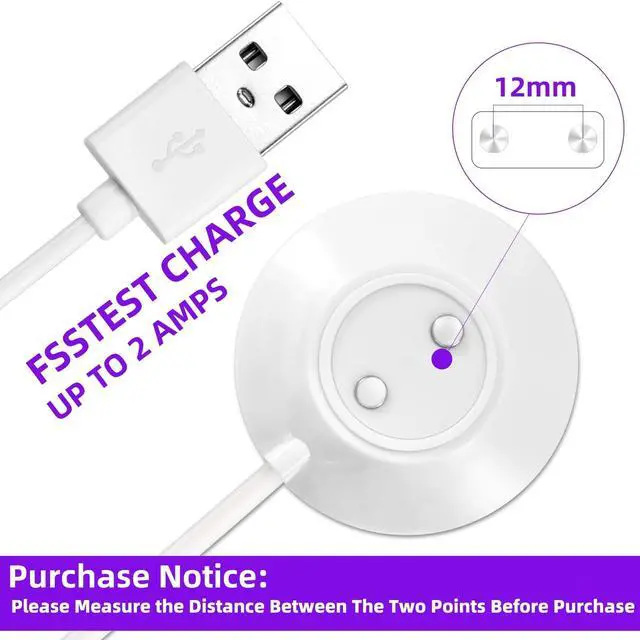 Alt view image 3 of 7 - Rose Charger Replacement 12mm Magnetic USB Cable