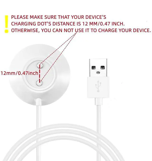 Alt view image 5 of 7 - Rose Charger Replacement 12mm Magnetic USB Cable