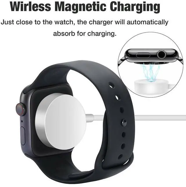Alt view image 6 of 7 - Charger for Apple Watch, USB C Fast Wireless Magnetic Charging Cable, 1m