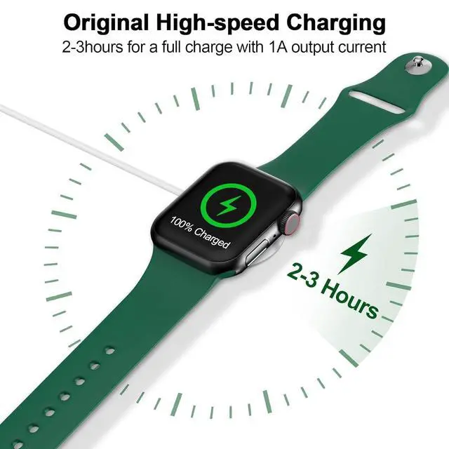 Alt view image 2 of 6 - 2026 Upgraded for Apple Watch Charger Magnetic Fast Charging Cable