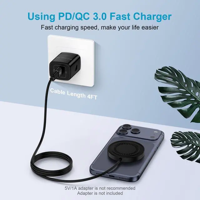 Alt view image 2 of 7 - Magnetic Samsung Wireless Charger Fast Charging Pad for Galaxy S26Ultra S25