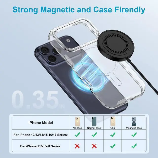 Alt view image 6 of 7 - Magnetic Samsung Wireless Charger Fast Charging Pad for Galaxy S26Ultra S25