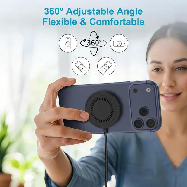 Alt view image 7 of 7 - Magnetic Samsung Wireless Charger Fast Charging Pad for Galaxy S26Ultra S25